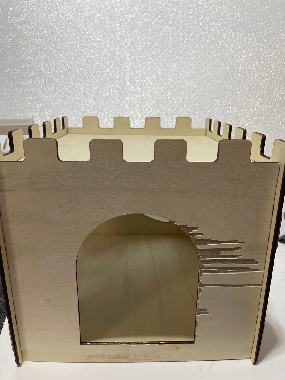 5/$25 Bunny (or Kitten) Wooden Castle Playhouse - Natural Light Wood